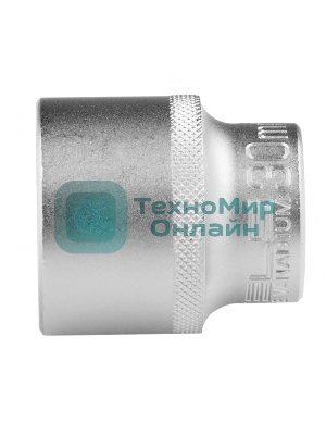 Головка торцевая Stels 30 мм, 12-гранная, CrV, под квадрат 1/2