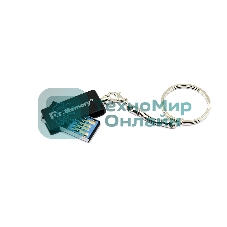 Флешка USB Dr. Memory 005, 64Гб, USB 3.0, R/W 25/15, черный/серебристый