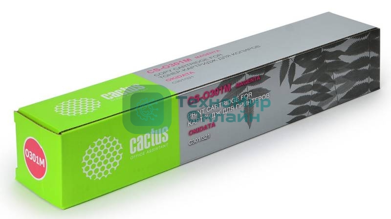 Картридж лазерный Cactus CS-O301M пурпурный (1500 стр.) для OKI C301/321