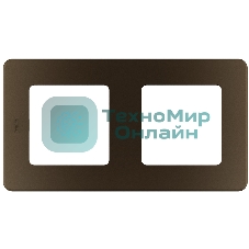 Рамка 2 поста бронза Inspiria