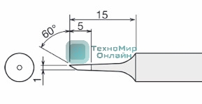 Жало для паяльника Goot PX-60RT-1CR