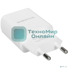 Сетевое зарядное устройство BOROFONE BA20A/Сетевое ЗУ + Кабель Type-C 1m/1 USB/Выход: 10.5W/White