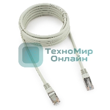 Патч-корд FTP Cablexpert cat.5e, 3м, литой, многожильный серый