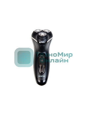 Электробритва Centek CT-2166 (хром/черный) ротор, АККУМУЛЯТОР + РАБОТА ОТ СЕТИ,триммер