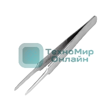 Пинцет прямой с закругленными кончиками Rexant 125 мм (блистер)