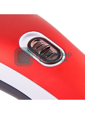 Набор для стрижки Galaxy Line GL 4157, красный с белым, лезвие шириной 40 мм, 45 мин непрер. работы, 2 насадки-расчески, лезвия из высококачественной японской нержавеющей стали, индикатор работы и заряда, эргономичный дизайн