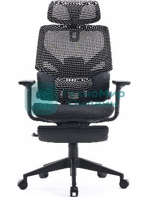 Кресло Cactus CS-CHR-MC01-GYBK серый, сетка, подголовник