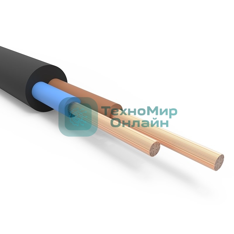 Кабель силовой гибкий КГтп-ХЛ 2х2,5 мм² 100 м ГОСТ 24334-80, ТУ 3544-016-22901100-2015