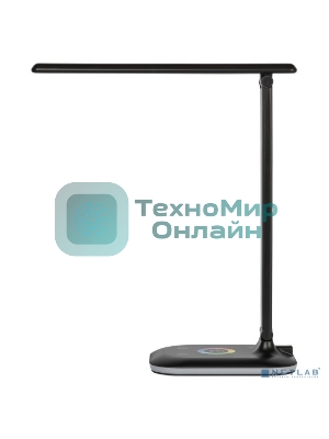 Настольный светильник NLED-502-11W-BK ЭРА Б0057195 светодиодный черный, выбор цвет температуры, три уровня яркости