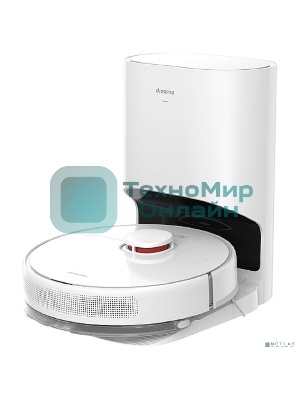 Робот-пылесос Dreame RLS3D Vacuum and Mop D10 Plus белый, 46 Вт, 5200 мА·ч Li-Ion, уборка сухая/влажная, пылесборник контейнер 0.4 л