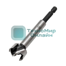 Набор сверл Форстнера (петельных) по дереву Kranz 10-15-20-25-35 х 73мм, 5 шт, цилиндрический хвостовик