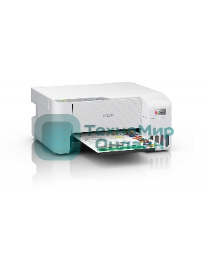 МФУ струйное Epson L3256 (C11CJ67407/C11CJ67414/C11CJ67421/C11CJ67519/C11CJ67504/C11CJ67524/C11CJ67516), A4 цветное, печ. до 10 стр/мин. (ч/б) до 5 стр/мин. (цвет), 1440 x 5760 dpi (печать) 1200x2400dpi (скан.), USB, Wi-Fi