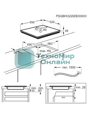 Индукционная варочная панель Electrolux EIB60420CK черный