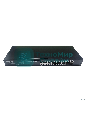 Коммутатор неуправляемый NEOMAX NMS-124P-1000-SR, 24 порта 1000 Mbps, металл Rack