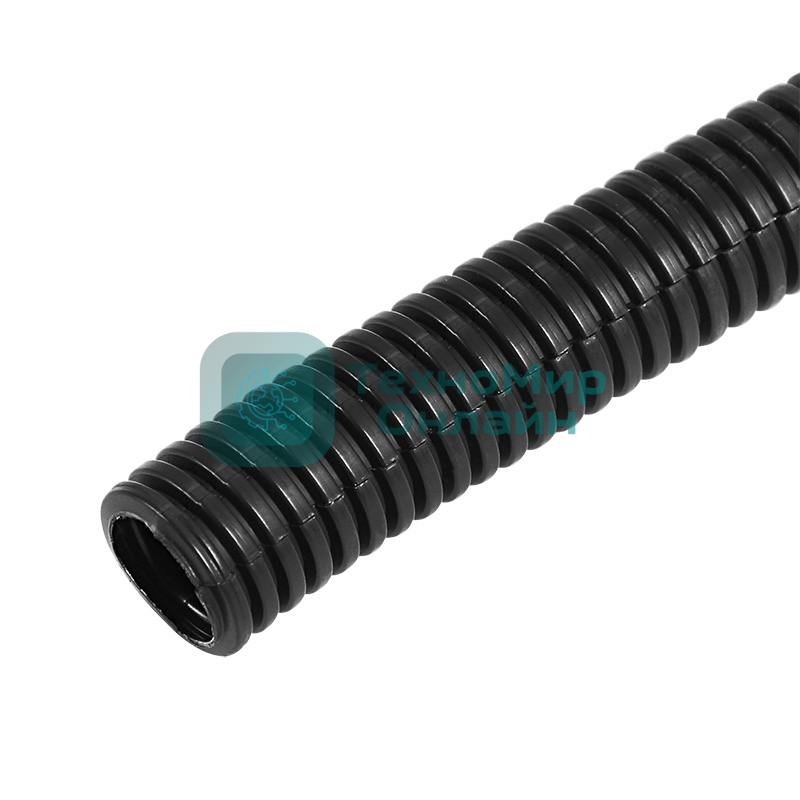 Трубa автомобильная гофрированная ППНг Rexant Ø 11,5 мм, разрезная негорючая (бухта 50 м/уп.)