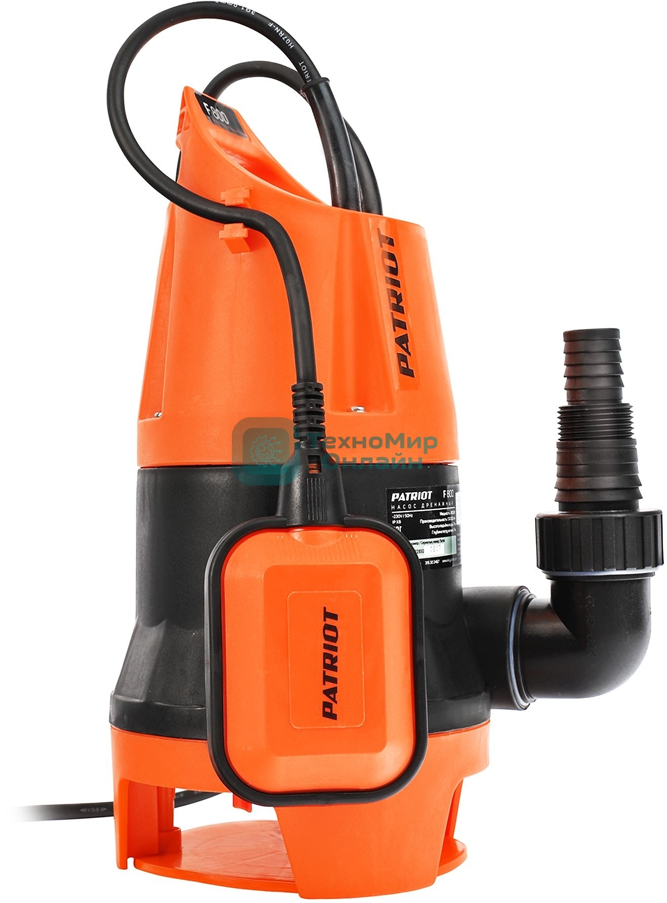 Садовый насос дренажный Patriot F 800