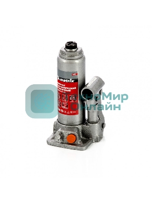 Домкрат гидравлический бутылочный Matrix, 2 т, h подъема 181–345 мм, в пласт. кейсе