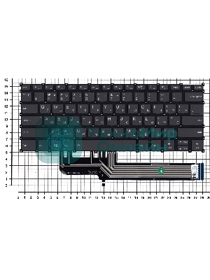 Клавиатура для ноутбука Lenovo S540-14API черная с подсветкой