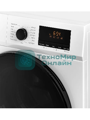 Стиральная машина с функцией сушки Monsher MWDM 665 Blanc белая, загрузка фронтальная 13кг, 1400 об/мин., класс: A