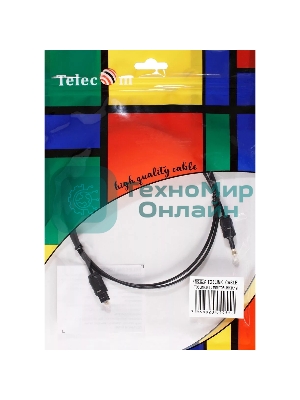 Оптический кабель (Toslink)-M -- >(Toslink)-miniM,1m, Telecom TOC2023-1M