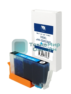 Картридж струйный NVPrint 178XL (NV-CB323HE) Cyan для HP Photosmart 6510/7510/B110/C8583 (15 мл) совместимый
