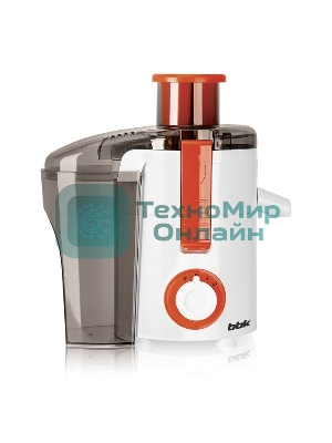 Соковыжималка BBK JC060-H11 белый/оранжевый, центробежная, 550 Вт, 500 мл, механическое