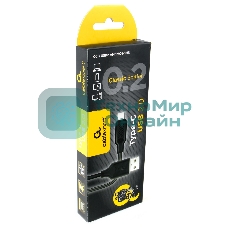 Кабель USB 2.0 Cablexpert CCB-USB2-AMCMO2-1MB, AM/Type-C, издание Classic 0.2, длина 1м, черный, блистер