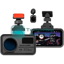 Видеорегистратор TrendVision TDR-725 Real 4K 2CH черный 8Mpix 2160x3840 2160p 170гр. GPS NT96670