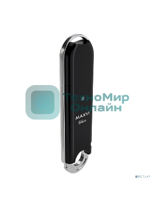 Флешка USB Maxvi P2 black (FD64GbUSB20C10P2), 64Gb, USB 2.0, R/W 30/10, черный