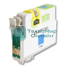 Картридж струйный Cactus CS-EPT1292 (T1292) голубой (10 мл) для Epson Stylus Office B42/BX305/BX305F/BX320/BX525/BX625/SX420/SX425