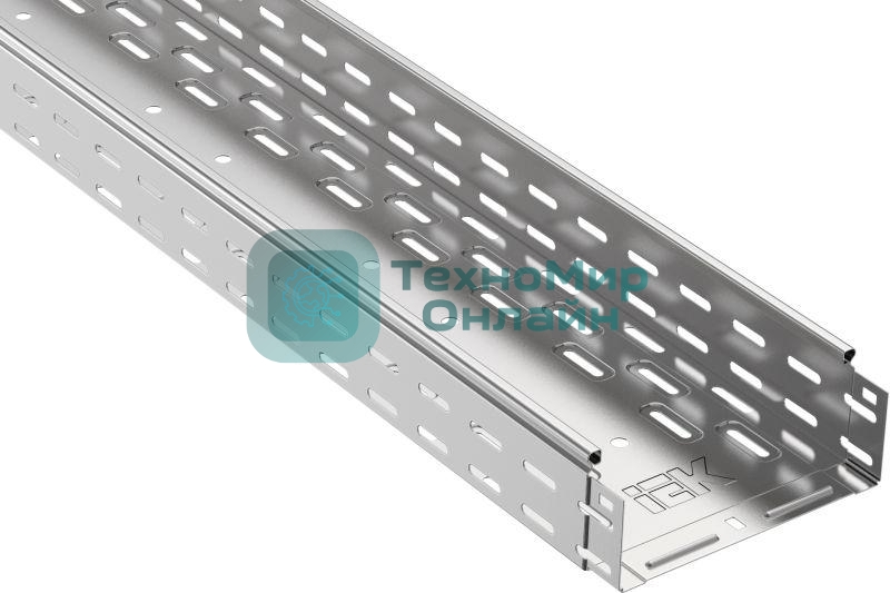 Лоток листовой перфорированный 300х80 L3000 сталь 0.8мм IEK CLP10-080-300-3