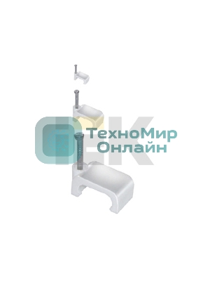 Скоба креп. прям. 12 мм с гвозд. (уп. 100 шт) IEK USK21-12-100