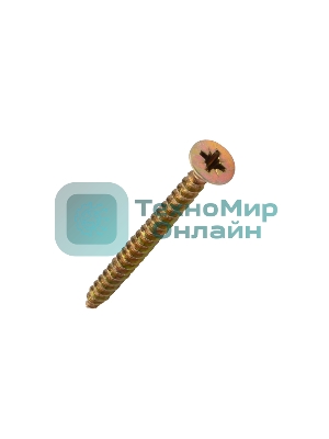 Саморез универсальный Kranz 5х60, желтый цинк, пакет (10 шт.)