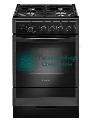 Плита газовая Gefest ПГ 5300-03 0046 черный, конфорок 4 шт, духовка 52 л, 50 см x 85 см x 58.5 см