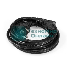 Кабель питания ExeGate Power PC-3P (Евровилка угловая Schuko->C13, VDE-250V-3*1.5мм2, медь, черный, 10A, 3м)