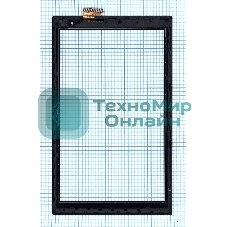 Сенсорное стекло (тачскрин) для Irbis TW42. черное с рамкой