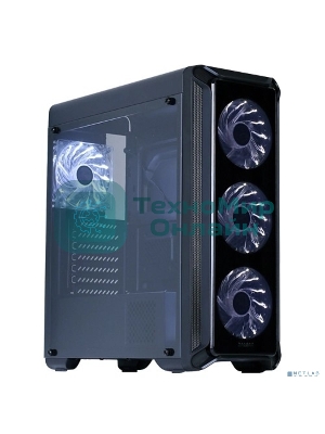Компьютерный корпус Zalman i3 edge черный без БП ATX 3x120мм 2xUSB 2.0 1xUSB 3.0 audio bott PSU