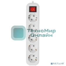 Сетевой фильтр 5bites SP5W-350 5S/3x1.5MM2/16A/ABS/5M/белый