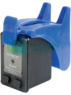 Картридж струйный Cactus CS-C8727 №27 черный (20 мл) для HP DeskJet 3320, 3420, 3520, 3535, 3550, 3645, 3650, 3740, 3840, 5150, OfficeJet 4211, 4251, 4311, 4352, 5600, 5610, PSC 1310, 1340, 1350