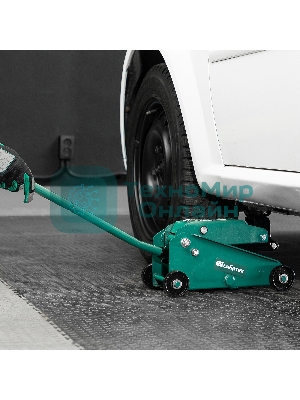 Домкрат гидравлический подкатной Сибртех 2,5 т, 148-387 мм, в пластиковом кейсе