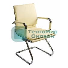 Кресло Бюрократ CH-993-Low-V/Ivory слоновая кость, экокожа, 120 кг, механизм качания, низкая спинка