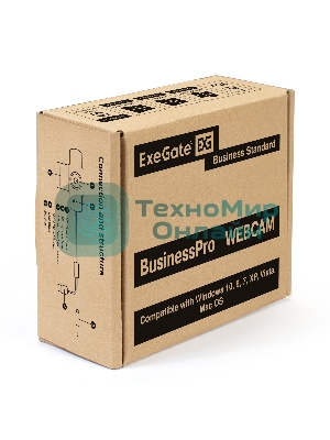 Веб-камера ExeGate BusinessPro C922 HD 1280x720, 30 кадр/с, USB Type-A, микрофон (шумоподавление), универсальное крепление