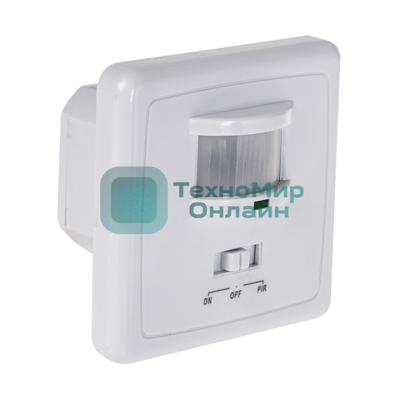 Датчик движения Rexant встраиваемый ДДВ 01, 160°, 300-1200 Вт, 10-2000 Лк, 9 м,10-420 сек.