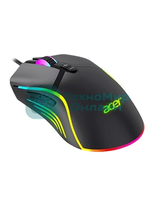Мышь проводная Acer OMW144 черный, 3200 dpi, USB, кнопки - 7