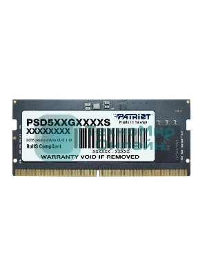 Оперативная память Patriot, DDR5, 16GB (1x16 GB), 4800 MHz, CL40, SO-DIMM