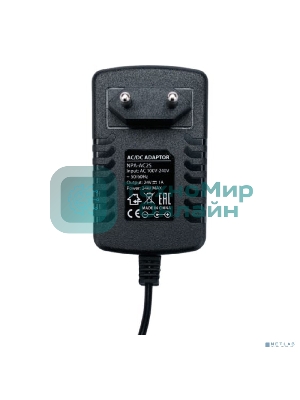 Блок питания Gembird NPA-AC25, 24В/1А, 24Вт, 1 штекер 5,5х2,5мм