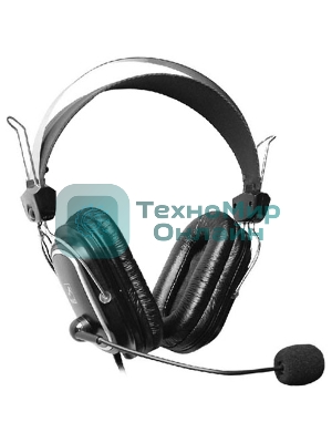 Гарнитура A4Tech HS-50 чёрный, проводная