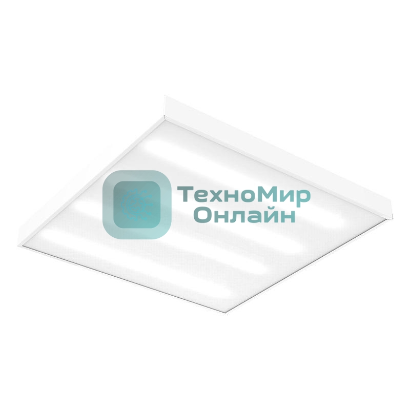 Светильник светодиодный Gauss MIR 595х595х50 35Вт 3500лм 4000К IP40 офисный встраив. накладной с рассеив. призма (аналог ЛВО)