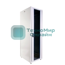 Шкаф телекоммуникационный напольный ЭКОНОМ 48U (600 × 800) дверь стекло, дверь металл