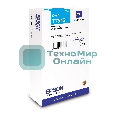Картридж струйный Epson T7542 голубой экстраповышенной емкости для WF-8090/8590